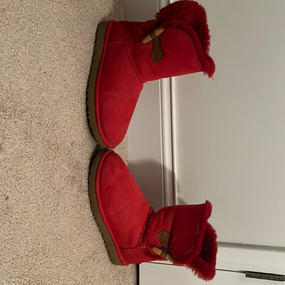 Red Ugg Boots, women’s size 9, only worn about 3-4 times.